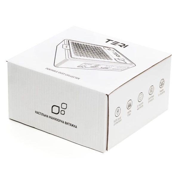 Настільна манікюрна витяжка Teri 800 M чорна (решітка металік) 450 фото