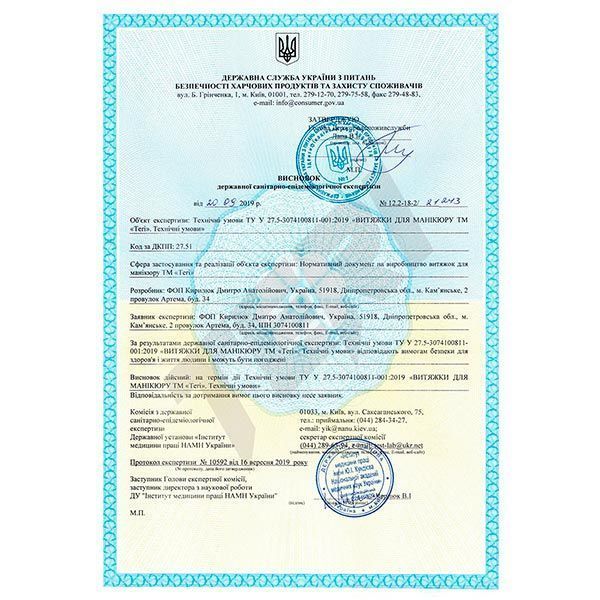 Настільна манікюрна витяжка Teri Turbo M біла (решітка металік) 445 фото