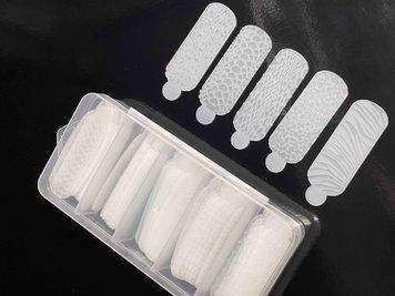 МОЛДИ ДЛЯ НІГТІВ (ДЛЯ ВЕРХНІХ ФОРМ) СИЛІКОНОВІ WILD SILICONE MOLDS 60 ШТ В УПАКОВЦІ 838 фото