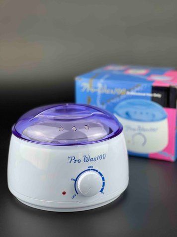 Баночний воскоплав Pro-Wax 100 для депіляції (з терморегулятором), 100 Вт. Білий  30448 фото